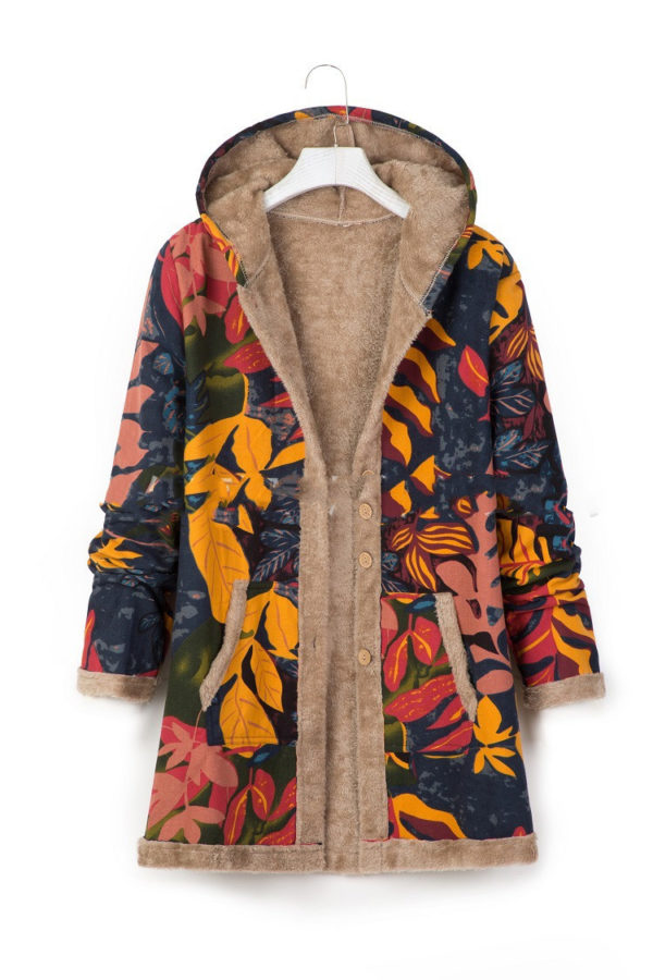 Veste chaude à capuche  pour femmes – Image 3