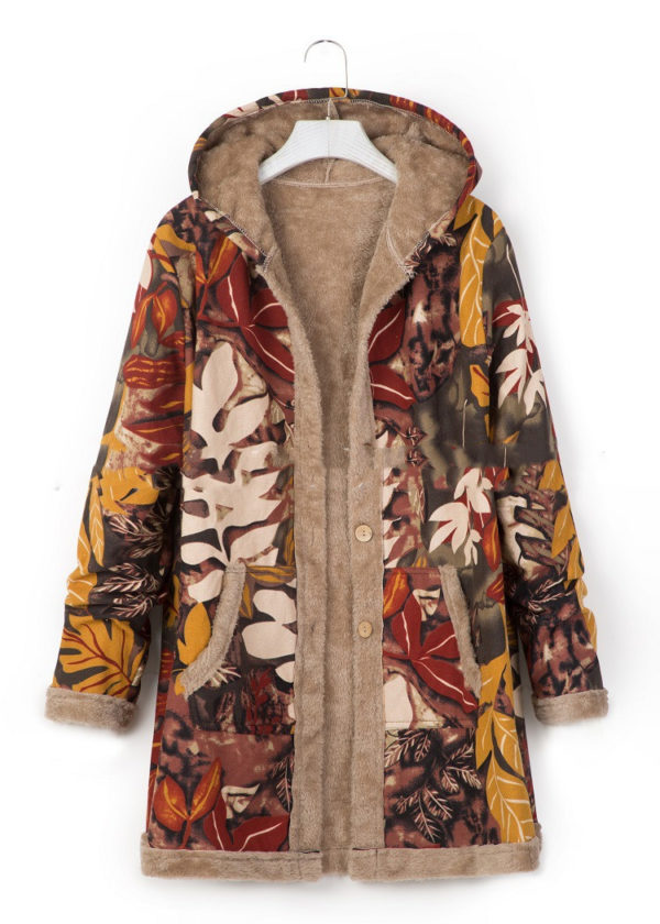 Veste chaude à capuche  pour femmes