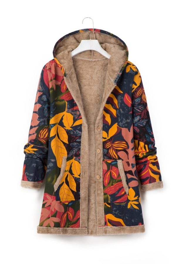 Veste chaude à capuche  pour femmes – Image 7
